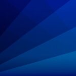 Gradients of deep blue to light blue radiate from the bottom left corner, creating a dynamic, layered effect.