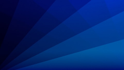 Gradients of deep blue to light blue radiate from the bottom left corner, creating a dynamic, layered effect.